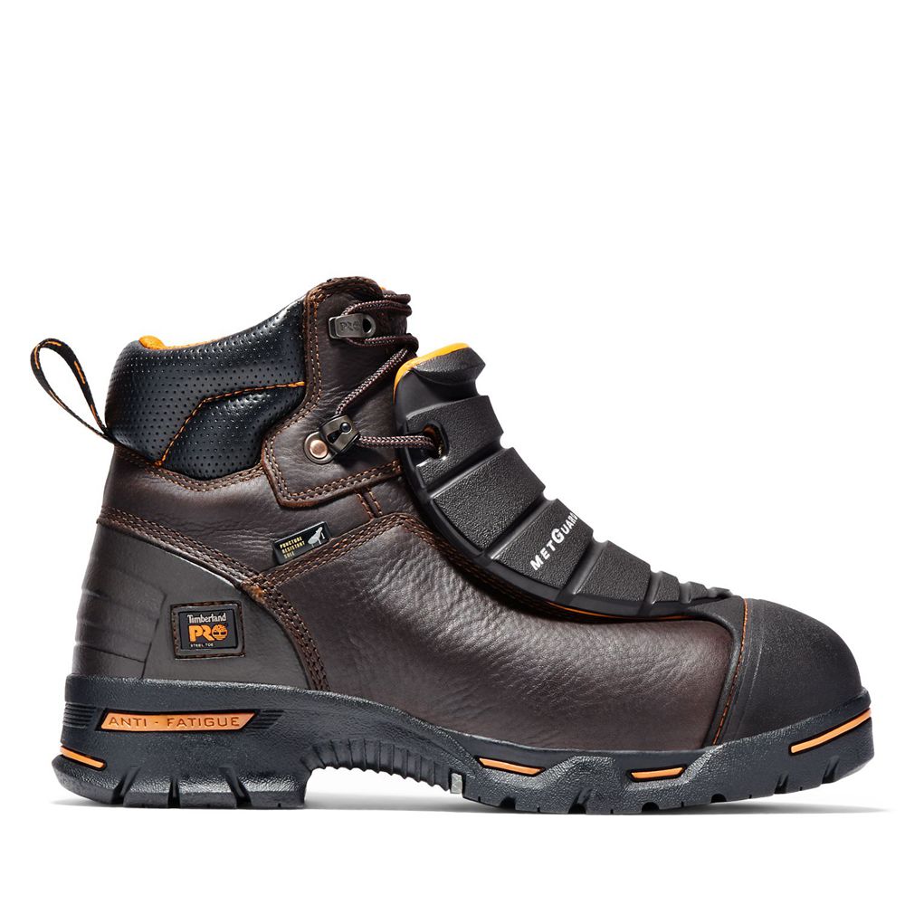 Bocanci De Muncă Timberland Barbati Maro - Pro® Endurance 6" Met Guard Steel Toe - Romania - GFVWCB7